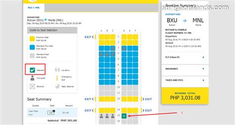 seat selector cebu pacific